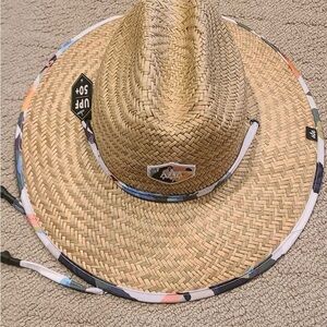 Hemlock Kids Straw Hat with Toucan animal fun print